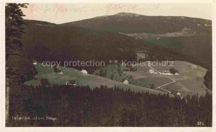 74031538 Spindelmuehle Riesengebirge Spindleruv Mlyn CZ Panorama Leierbauden