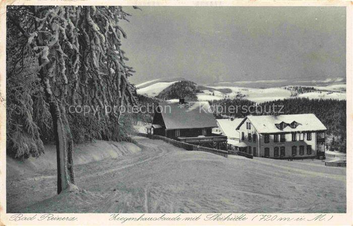 74031552 Bad Reinerz Niederschlesien Duszniki-Zdroj PL Ziegenhausbaude mit Skihu