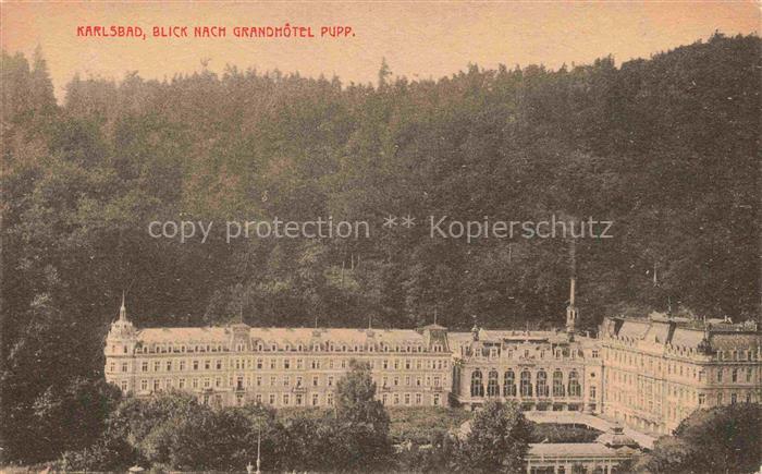 74031556 Karlsbad Eger KARLOVY VARY CZ Blick nach dem Grand Hotel Pupp