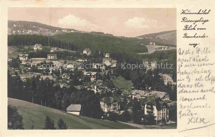 74031558 Krummhuebel Karpacz Riesengebirge PL Panorama Blick vom Bernhardsweg