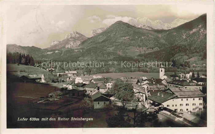 74032844 Lofer Pinzgau-Pongau AT Panorama Blick gegen die Reiter Steinberge