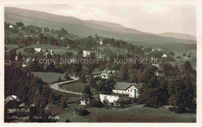 74032905 Hain  Giersdorf Riesengebirge Podgorzy PL Panorama Luftkurort