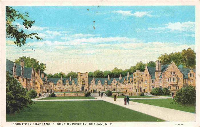 74033523 Durham  UK Dormitory Quadrangle Duke University Illustration