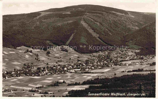 74032961 Weissbach Isergebirge Bily Potok LIBEREC Reichenberg CZ Panorama Sommer