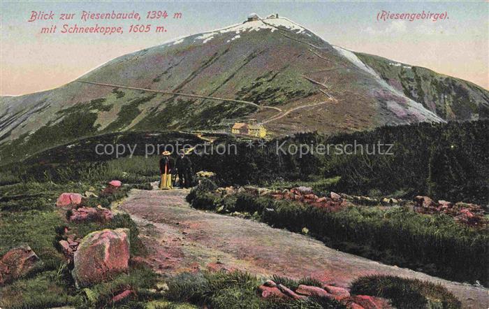 74032974 Karpacz Krummhuebel Riesengebirge PL Panorama Blick zur Riesenbaude mit