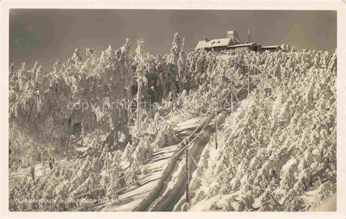 74033537 Schreiberhau Szklarska Poreba Riesengebirge PL Hochsteinbaude mit Rodel