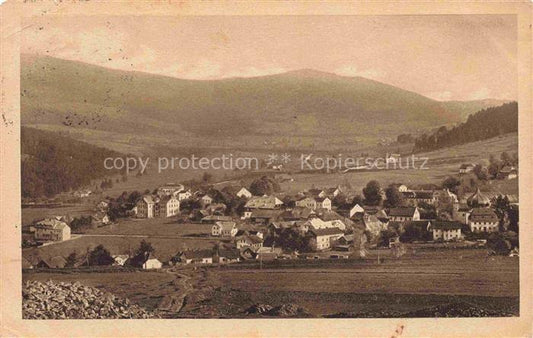 74032989 Eisenstein Boehmen Zelezna Ruda CZ Panorama Boehmerwald