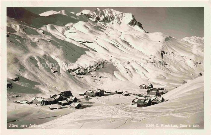 74033225 Zuers Arlberg Panorama Wintersportplatz Alpen