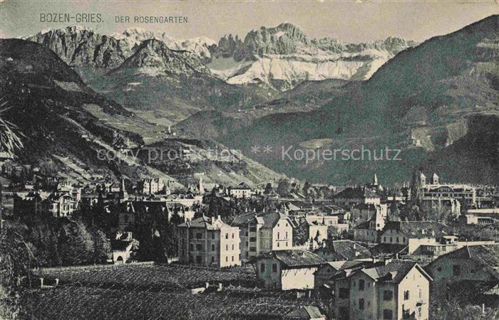 74033230 Gries  Bozen BOLZANO Suedtirol IT Panorama Rosengarten Dolomiten