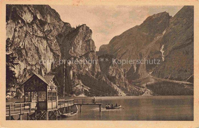 74033244 Pragser Pragsertal Wildsee Lago di Braies 1496m Prags Braies Bolzano IT