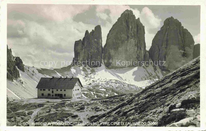 74033245 Tre Cime di Lavaredo 3003m Drei Zinnen IT Rifugio Antonio Locatello Ber