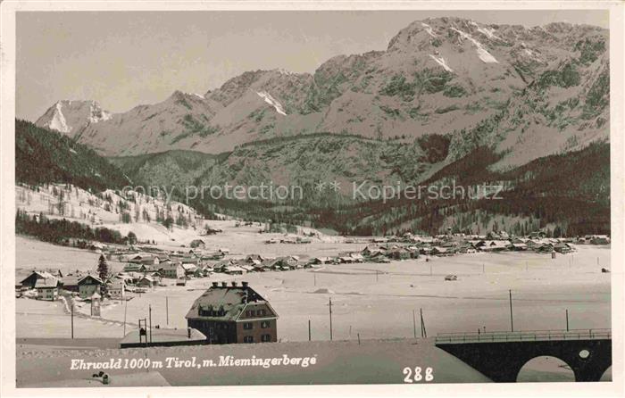 74033256 Ehrwald Tirol AT Winterpanorama Blick gegen Miemingerberge