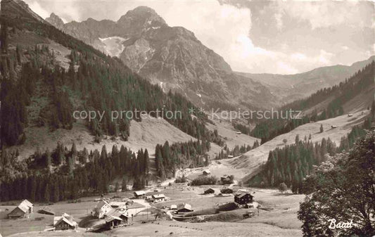 74033284 Baad-Mittelberg Kleinwalsertal AT Panorama Blick gegen Widderstein und