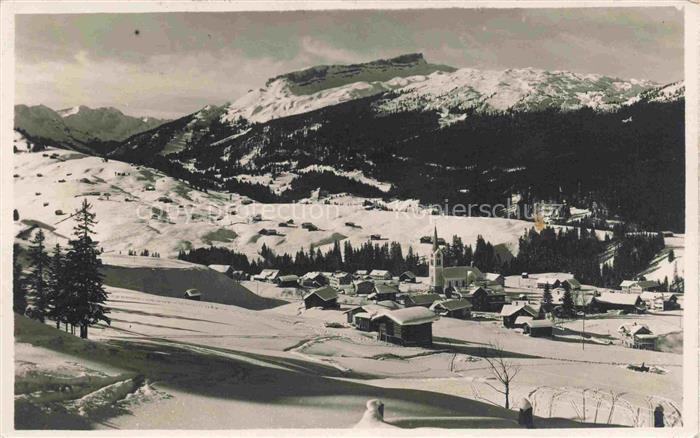 74033285 Riezlern Kleinwalsertal Vorarlberg Winterpanorama Blick gegen Hochifen