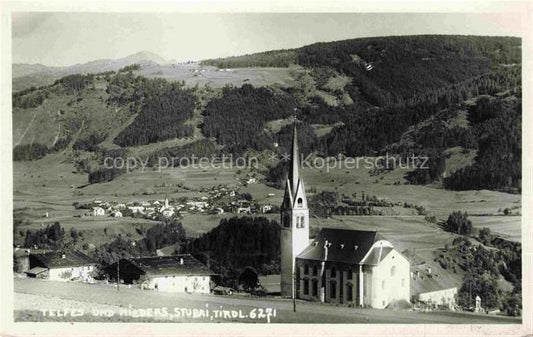 74033288 Telfes Stubai Tirol AT und Niefers Kirche