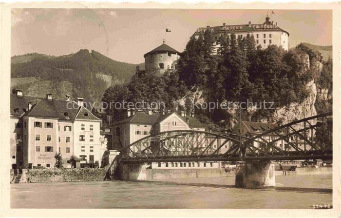 74033296 KUFSTEIN Tirol AT Inn Bruecke Schloss