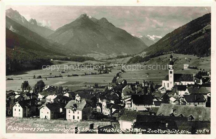 74033304 Fulpmes Innsbruck Tirol AT Ortsansicht mit Kirche Alpenpanorama