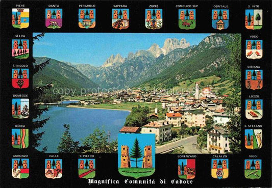 74033380 Auronzo di Cadore Veneto IT Panorama Dolomiten Wappen