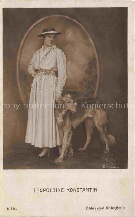 74027721 Hunde dogs chiens Leopoldine Konstantin A.Binder Nr. K.114