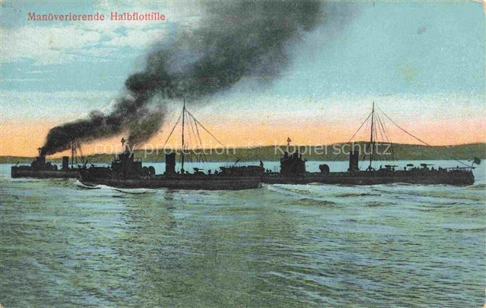 74029524 Marine  Warships Manoeverierende Halbflottille