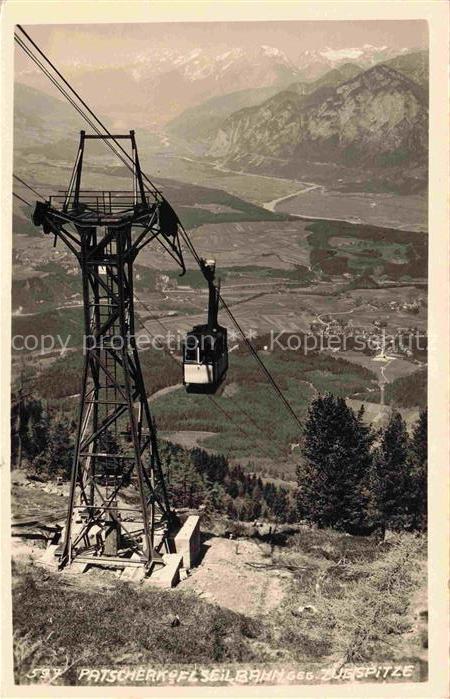 74030030 Seilbahn Cable-Car Telepherique Patscherk Zugspitze