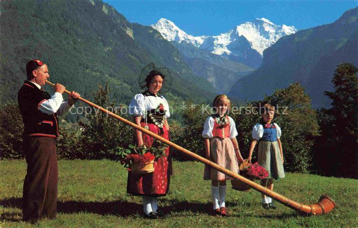 74030095 Alphorn Cor des Alpes-- Trachtengruppe Moench Jungfrau