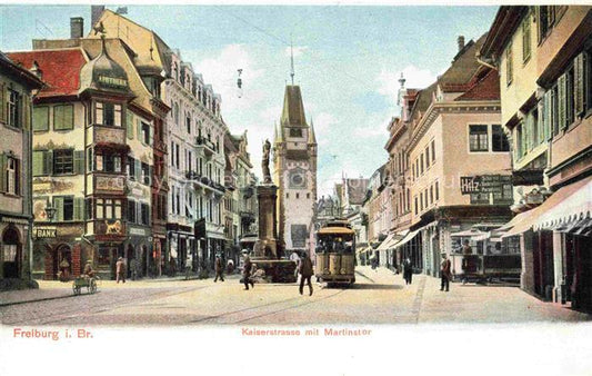 74030100 Strassenbahn Tramway-- Freiburg i. B. Kaiserstrasse Martintor