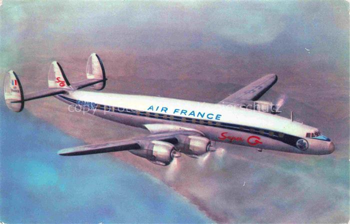 74030106 Flugzeuge Zivil Air France Lockheed super G Constellation