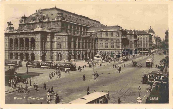 74030129 Strassenbahn Tramway-- Wien Staatsoper