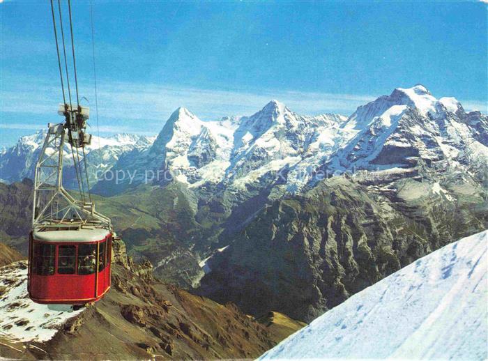 74030669 Seilbahn Cable-Car Telepherique Schilthornbahn Eiger Moench Jungfrau