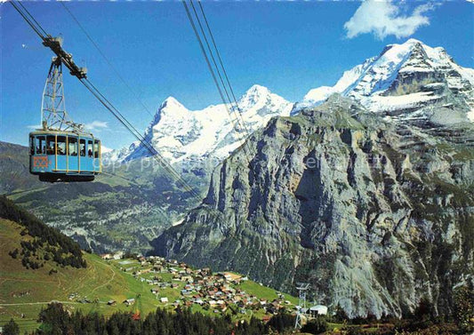 74031230 Seilbahn Cable-Car Telepherique Muerren Schlithorn Eiger