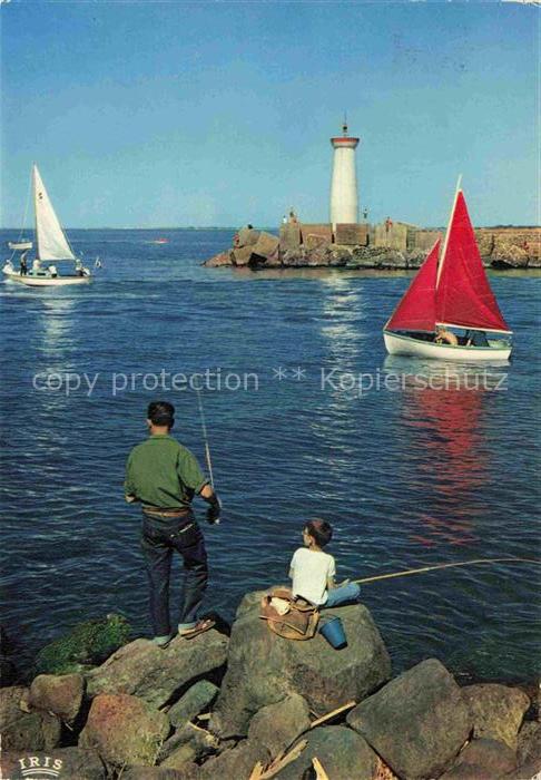 74031232 Leuchtturm Lighthouse Faro Phare-- Phare Tamarissiere Grau Agde