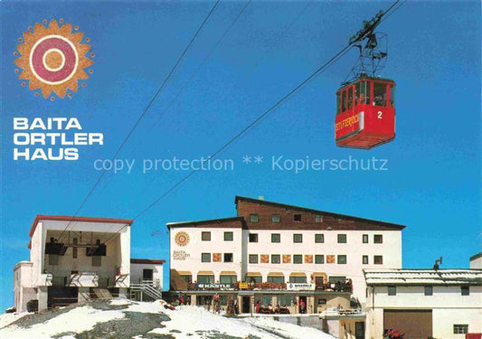 74032219 Seilbahn Cable-Car Telepherique Baita Ortler Haus Stilfserjoch