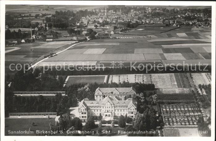 11705995 Greiffenberg Schlesien Sanatorium Birkenhof Fliegeraufnahme