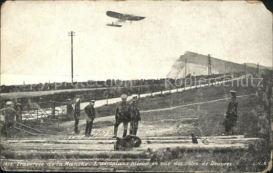 11743328 Douvres Dover Avion Blériot traversée de la Manche