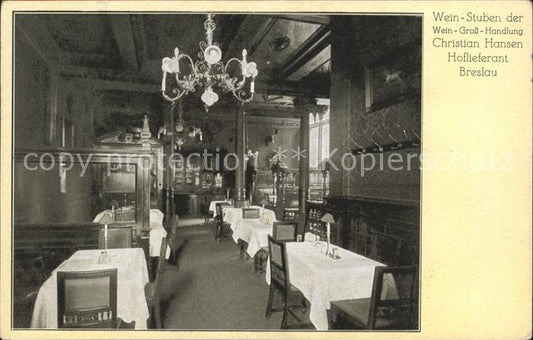 31738508 Breslau Lower Silesia Wine Rooms of the Wine Wholesaler