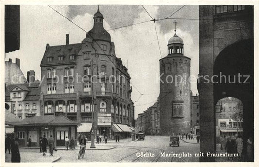 11739482 Goerlitz Niederschlesien Marienplatz mit Frauenturm