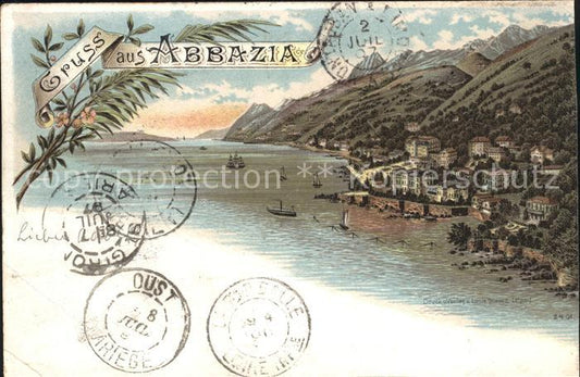 11739516 Opatija Abbazia Litho