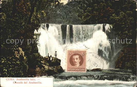 11735139 Cuba Cuba Cascada del Anabanilla Timbre sur AK