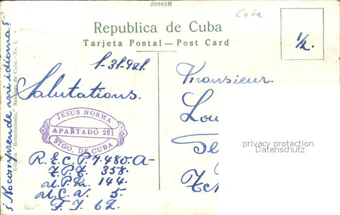 11735170 Santiago de Cuba Escuela Normal de Oriente Stamp on AK