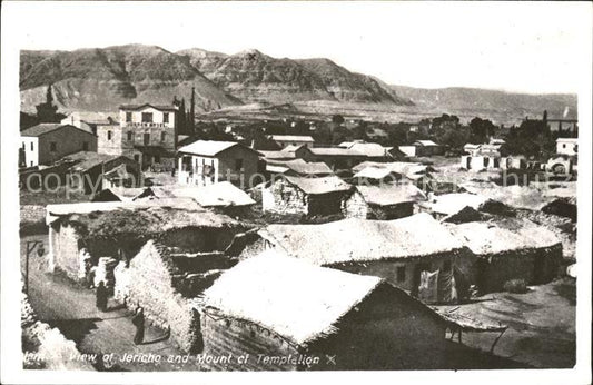 11735199 Jericho Israel General view and Mount of Temptation