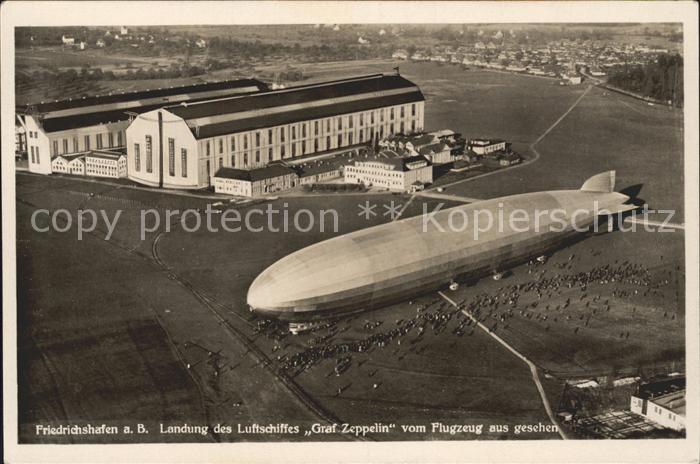 11922666 Zeppelin Graf Zeppelin Friedrichshafen am Bodensee Fliegeraufnahme