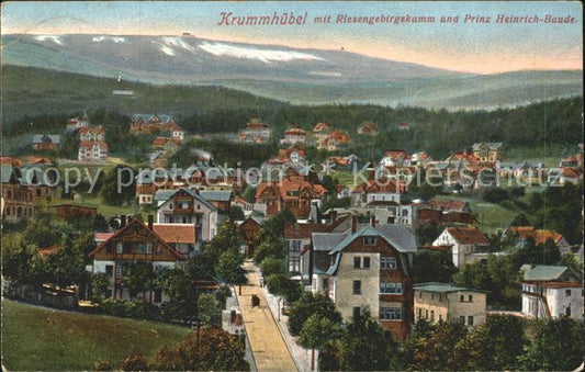 11881505 Krummhuebel Riesengebirge mit Riesengebirgskamm und Prinz Heinrich Baud