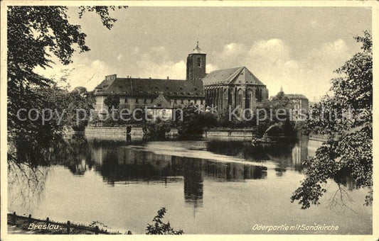 11602322 Breslau Niederschlesien Oderpartie Sandkirche