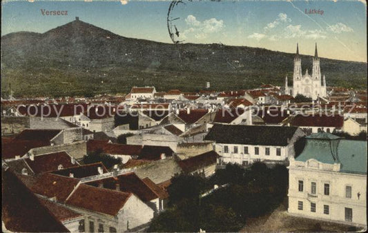 11674390 Versecz Vue sur la ville avec l'église de Latkep