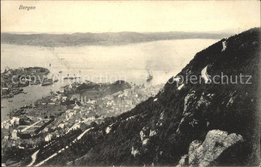 11674437 port panoramique de Bergen Norvège