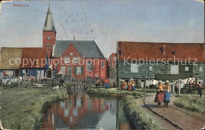 11761427 Stamps Village View with Church Wasserstrasse Series 78 No. 1933