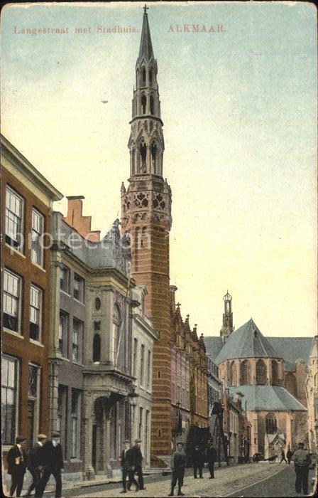 11761516 Alkmaar Langestraat met Stadhuis