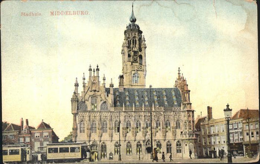 11794723 Hôtel de ville de Middelburg Zeeland Stadhuis Bâtiment historique du XVIe siècle Str