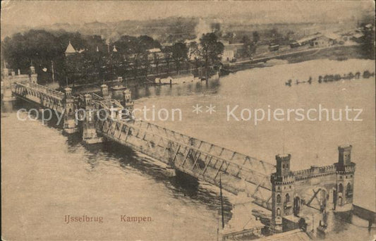 11853785 Kampen Niederlande Ijsselbrug Bruecke Fliegeraufnahme